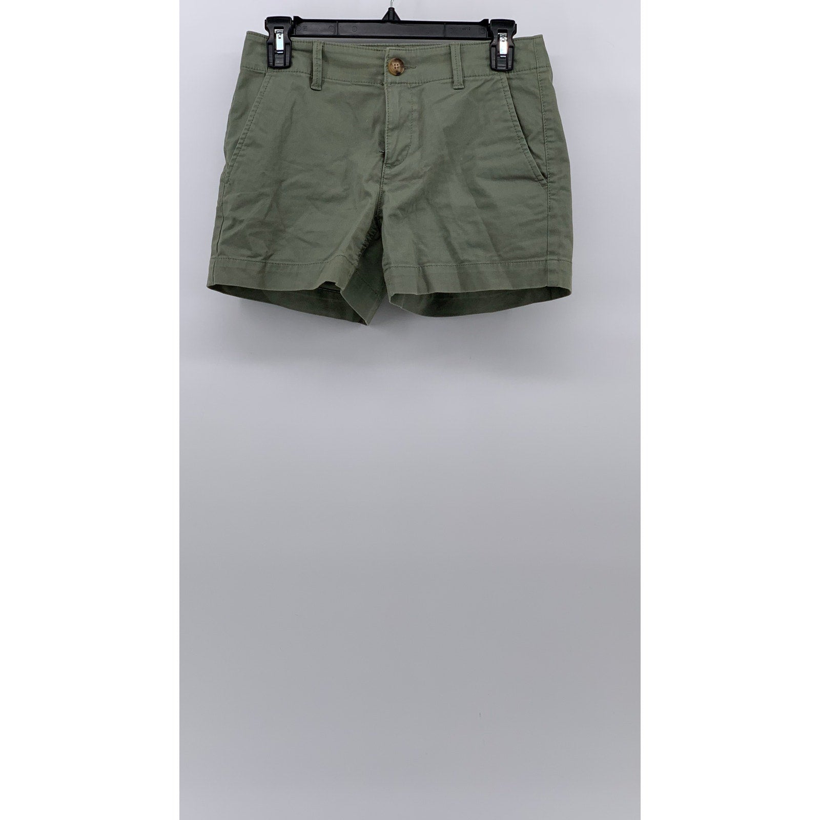 LOFT Women's Petite Olive Green Monroe Casual 4" Chino Shorts SZ 00P