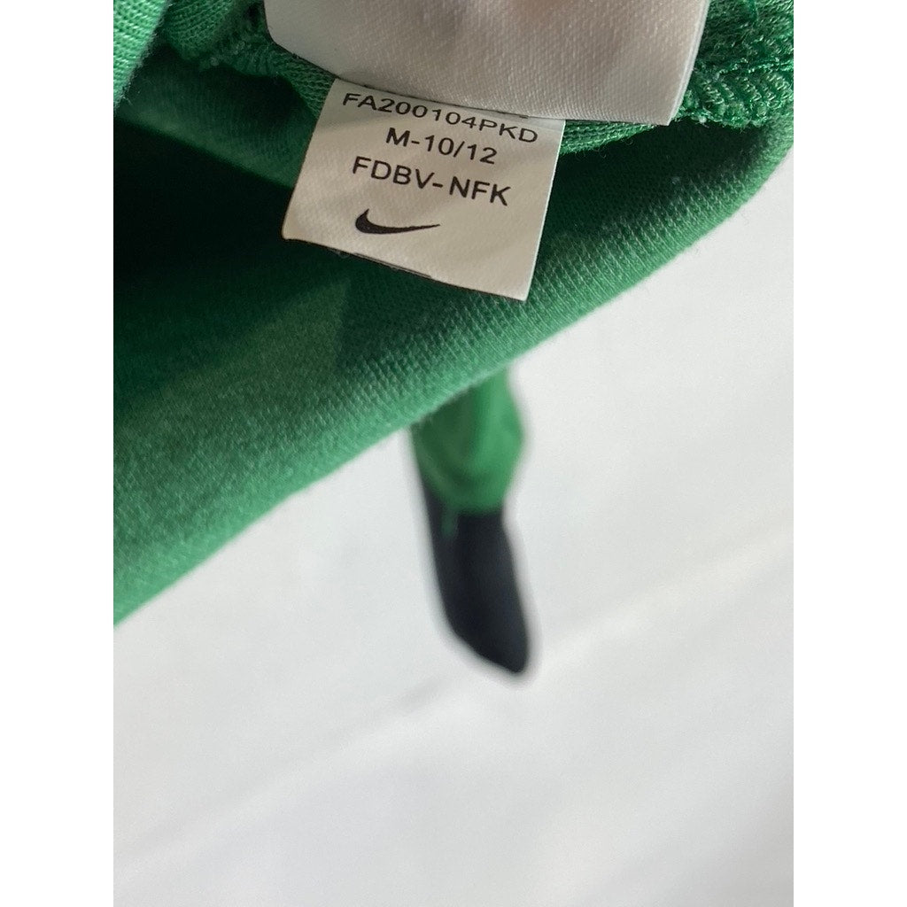 NIKE Youth Green/Black Boston Celtics Showtime Full-Zip Hooded Sweater SZ M