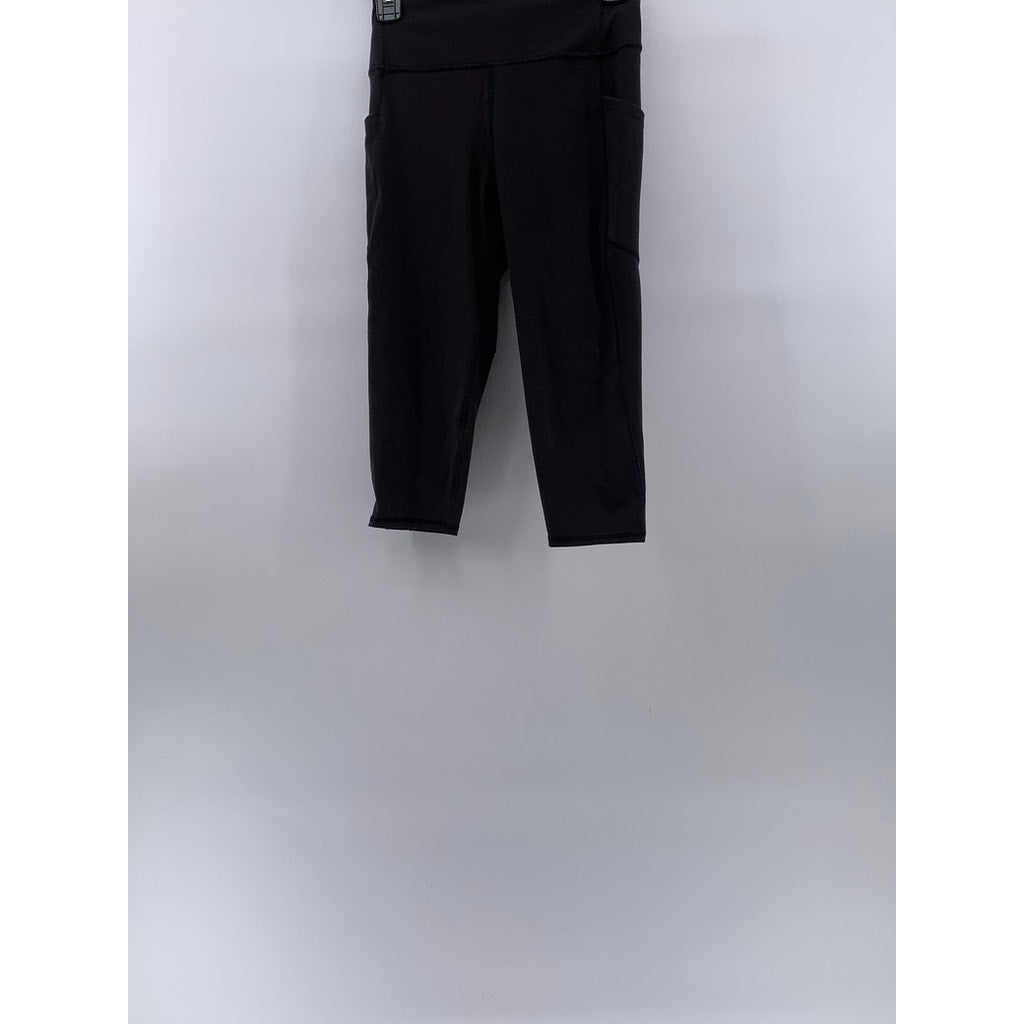 GAPFIT Women's Washed Black PowerMove High-Rise Cropped Pull-On Leggings SZ M