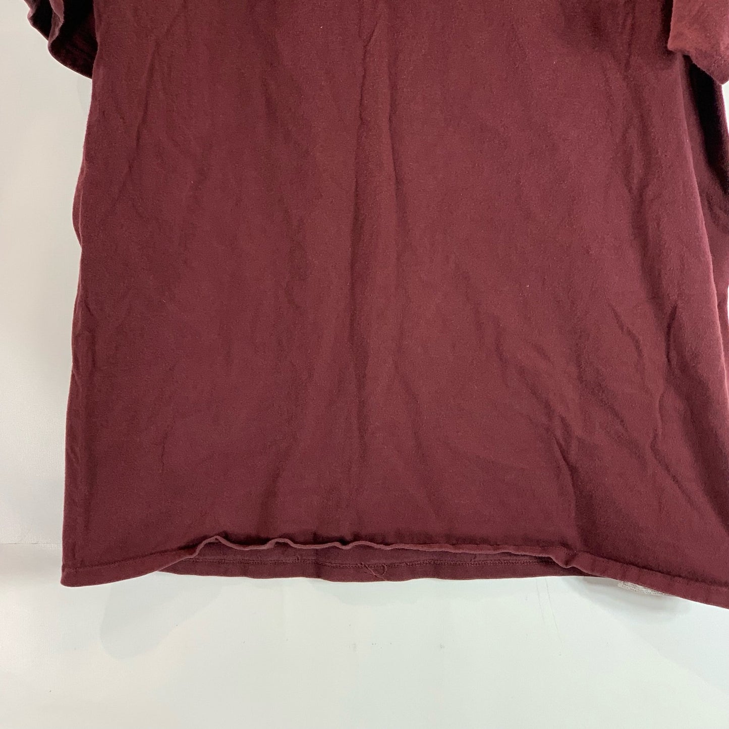 CHAMPION Men's Burgundy Script Logo Crewneck Regular-Fit T-Shirt SZ XL