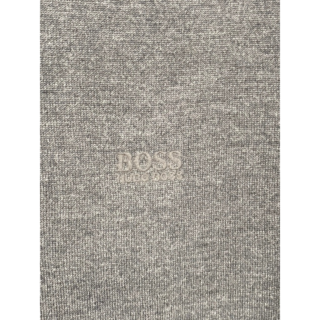 BOSS HUGO BOSS Men's Dark Gray Regular-Fit Virgin Wool Turtleneck Sweater SZ S