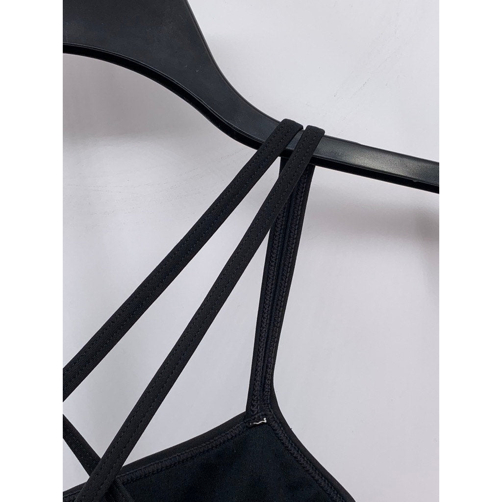 ADIDAS Women's Black Criss-Cross Back Sports Bra SZ XS