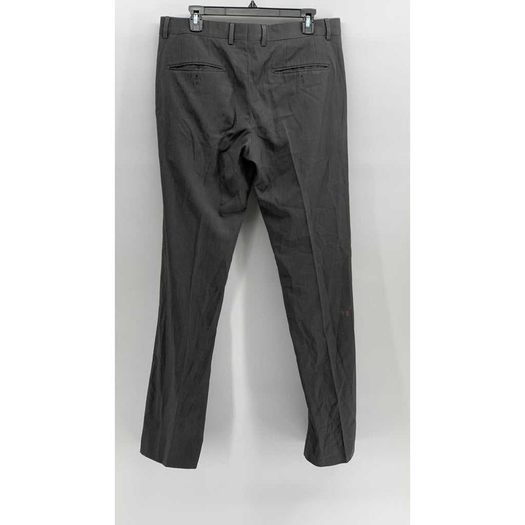 MEXX METROPOLITAN Men's Charcoal Gray Straight-Leg Regular-Fit Trousers SZ 40R