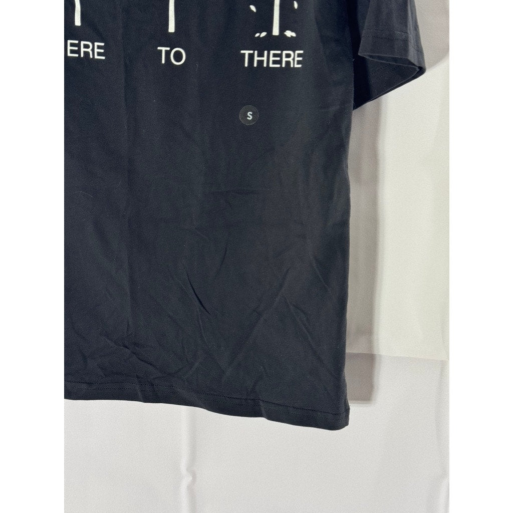 RC OUTDOOR SUPPLY Men's Black From Here To There Short Sleeve T-Shirt SZ S
