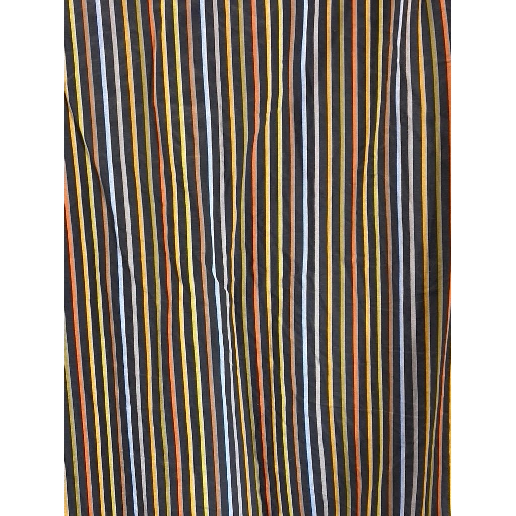 ROBERT TALBOTT CARAMEL Men's Brown Multi Stripe Button-Up Long Sleeve Shirt SZ L