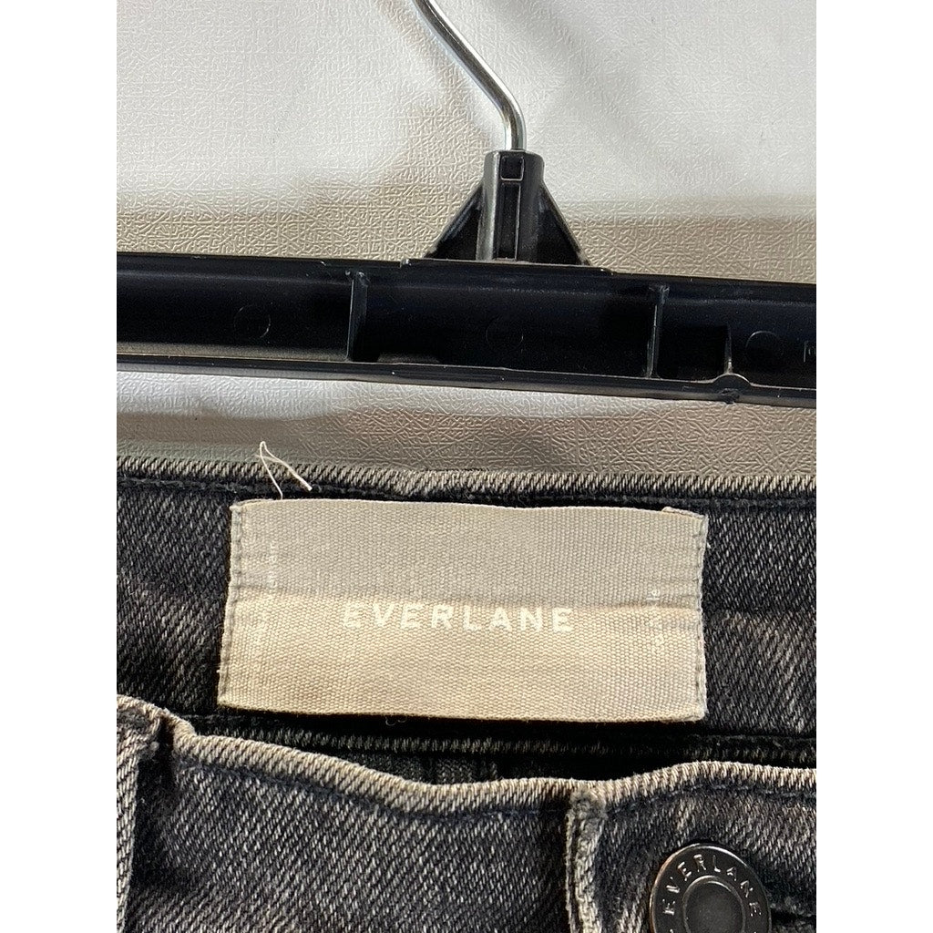 EVERLANE Women's Black Solid HIgh-Rise Skinny Denim Ankle Jeans SZ 26