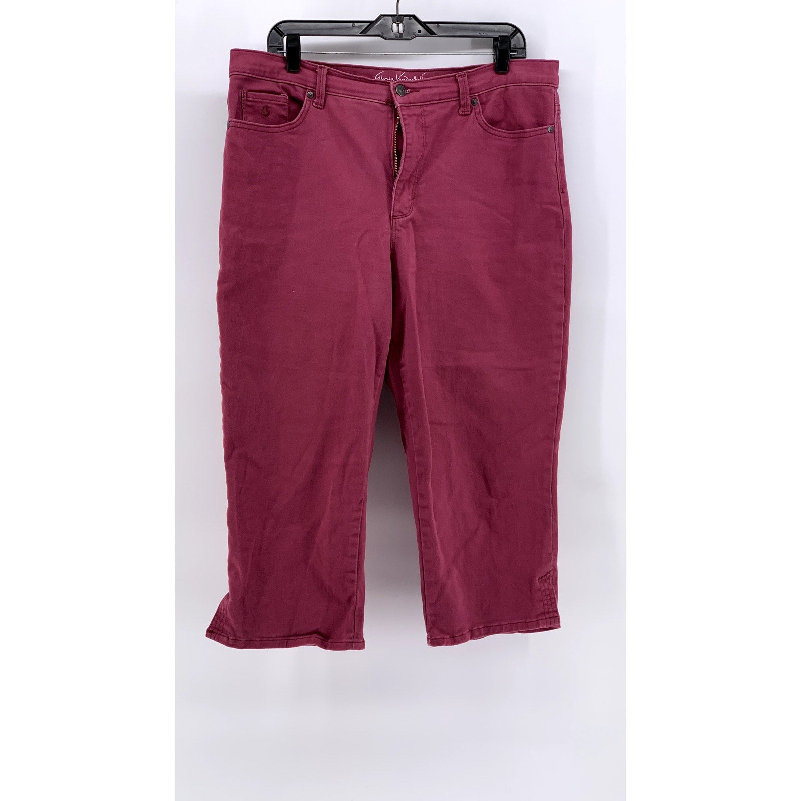 GLORIA VANDERBILT Women's Denim All Around Slimming Effect Capri SZ 14