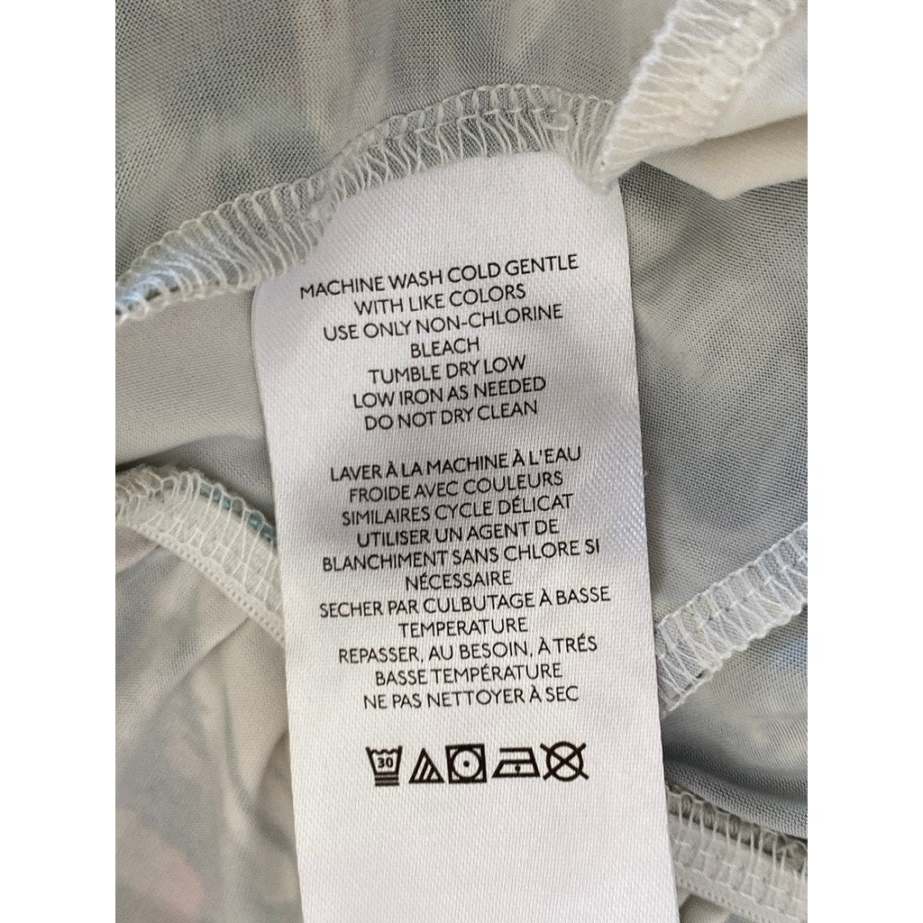 URBAN OUTFITTERS Women's White Floral Ruffle Corset Cropped Top SZ XS