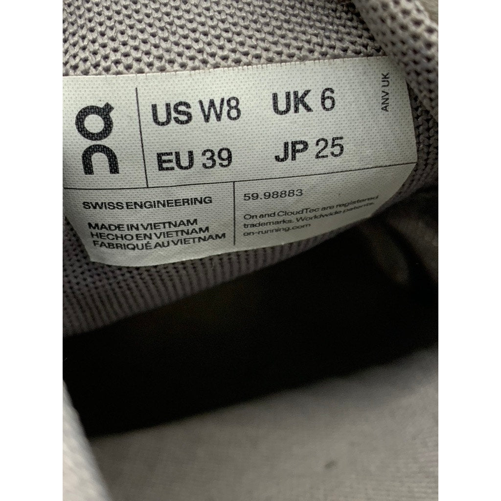 ON CLOUD Women's Gray Mesh Running Sneakers SZ 8