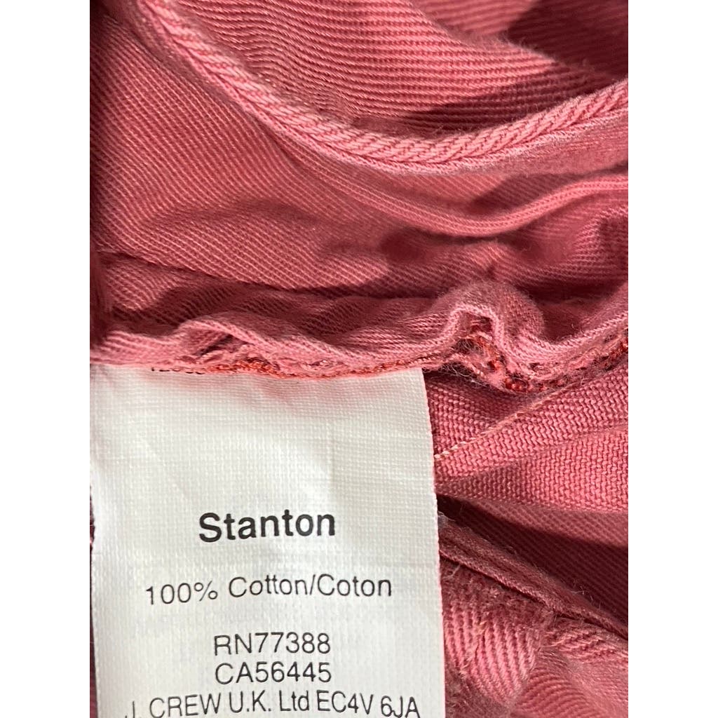 J.CREW Men's Red Pink Cotton Stanton 7" Chino Shorts SZ 32