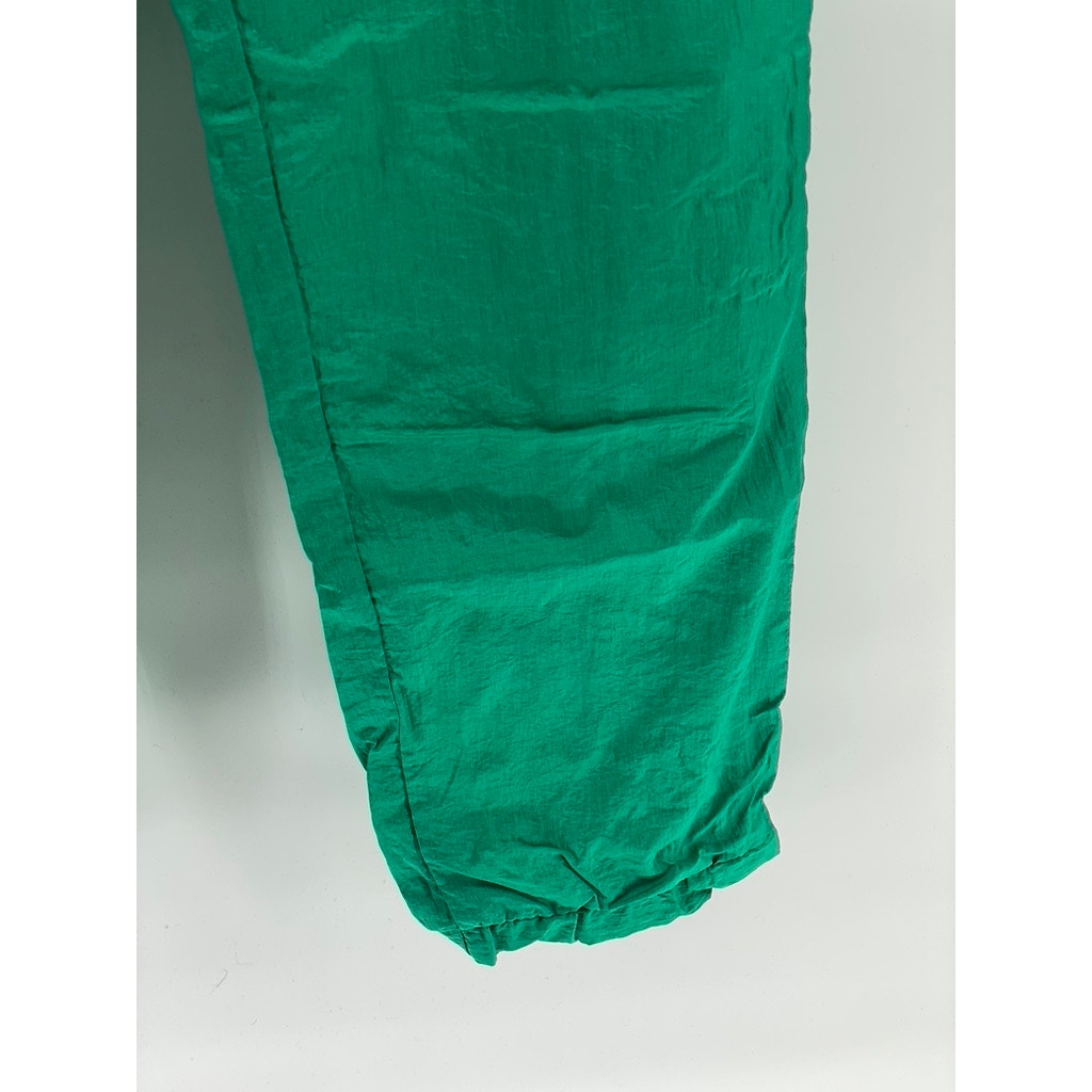 CHILI PEPPER Men's Vintage Green Nylon Drawstring Pull-On Lined Pants SZ L