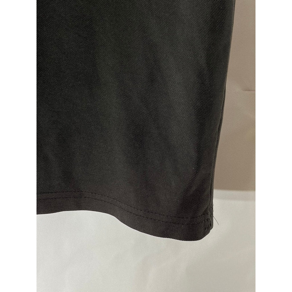 NIKE Men's Black-Red Dri-Fit Questival Graphic Short Sleeve Polo Shirt SZ L