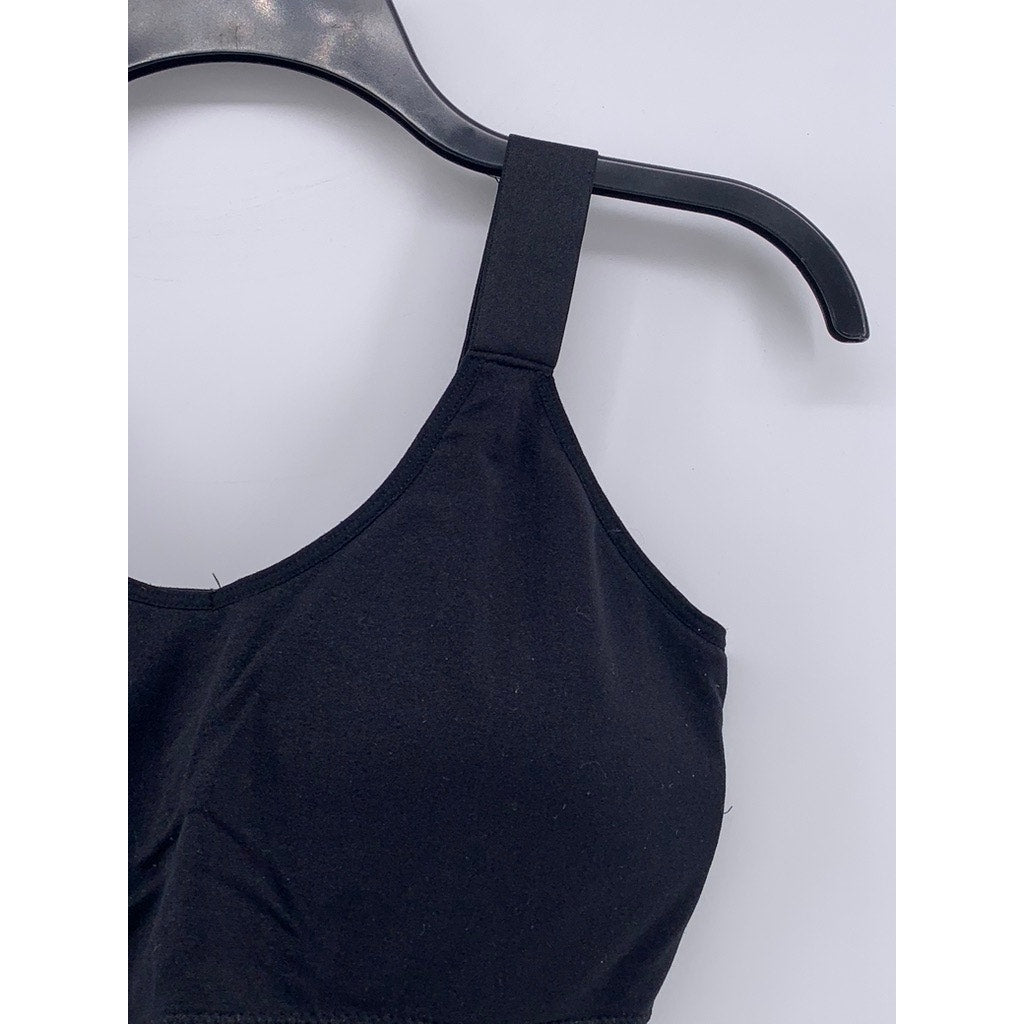 JUICY COUTURE Women's Plus Black Logo Sports Bra SZ 2X