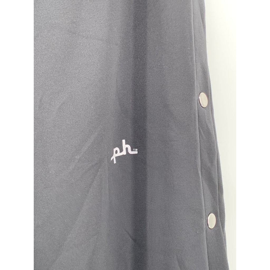 PH Women's Black-Multi Fearlessly Logo Snap-Button Pull-On Track Pants SZ M