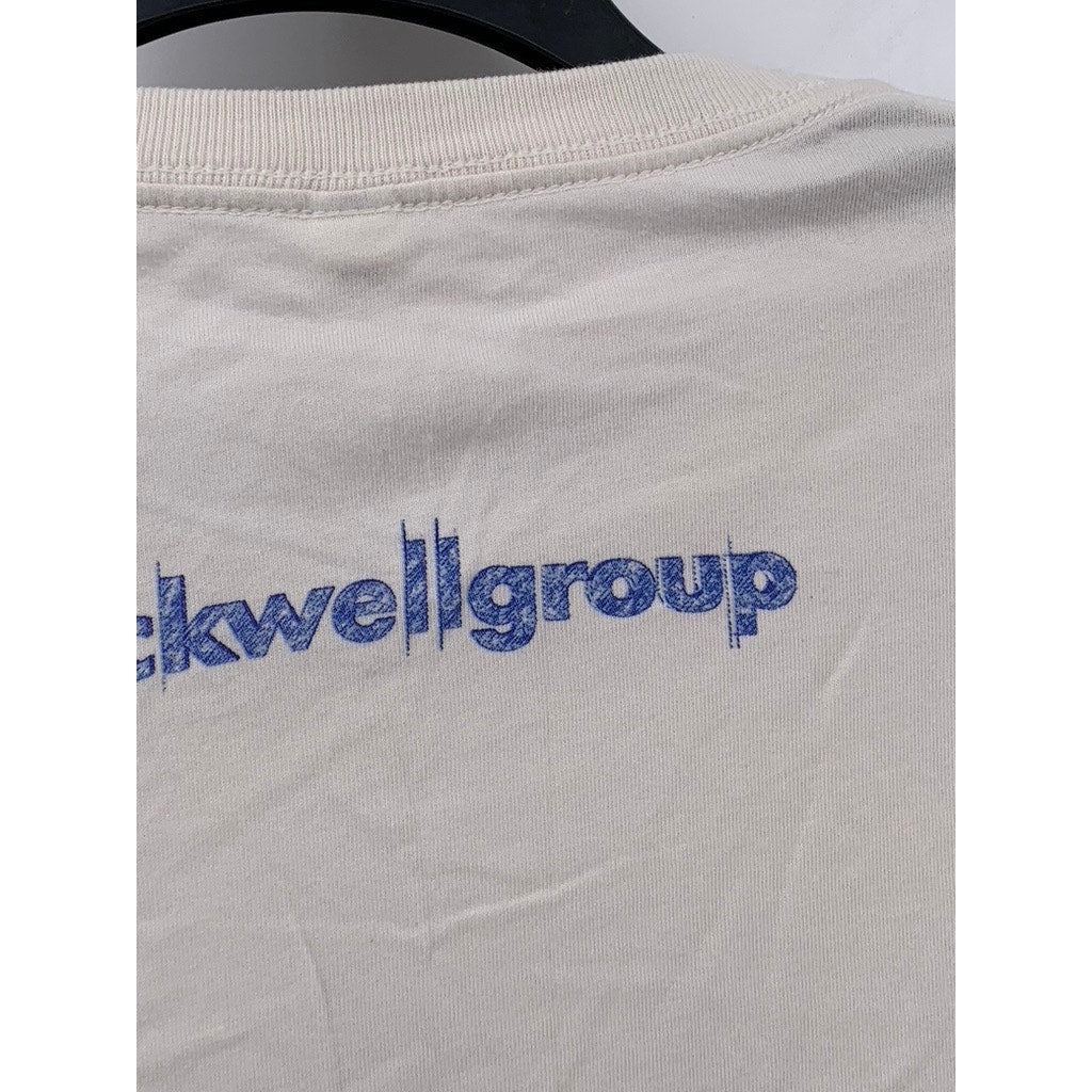 BELLA+CANVAS Men's Beige Graphic T-Shirt SZ M