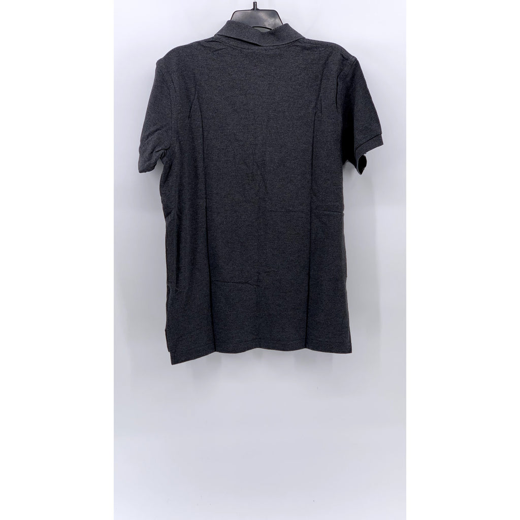 BROOKS BROTHERS Men's Gray Slim-Fit Short Sleeve Performance Polo Shirt SZ M