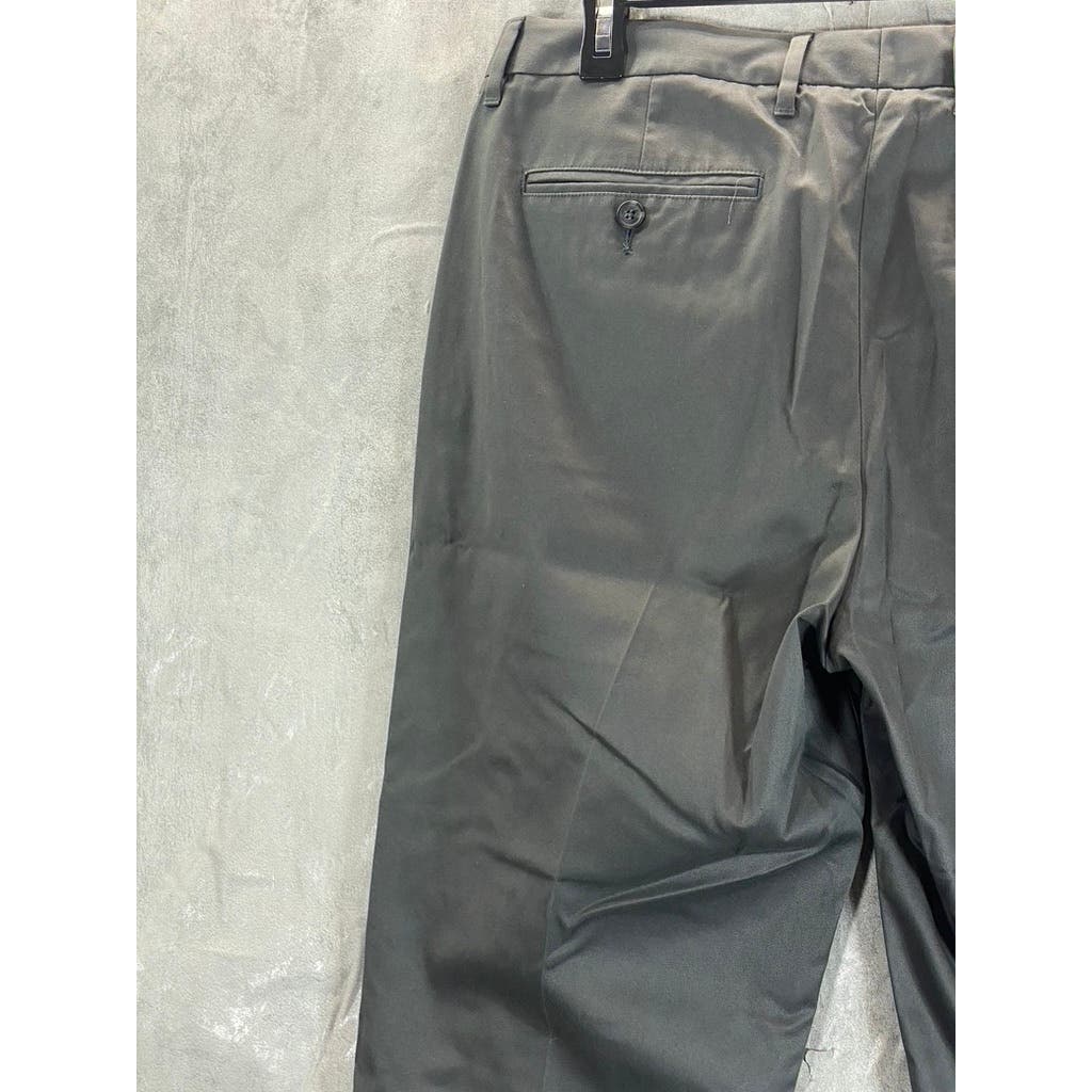 BONOBOS Men's Grey Friday Straight Leg Flat Front Dress Pants SZ 35X32