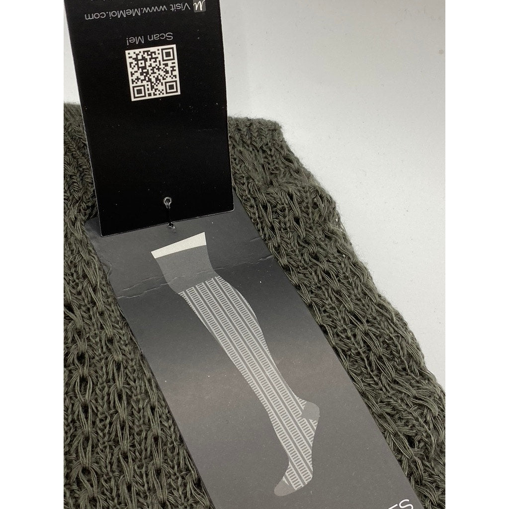 MEMOI Women's Castlerock Gray Vertical Stitch Knit Over-The-Knee Socks SZ OS