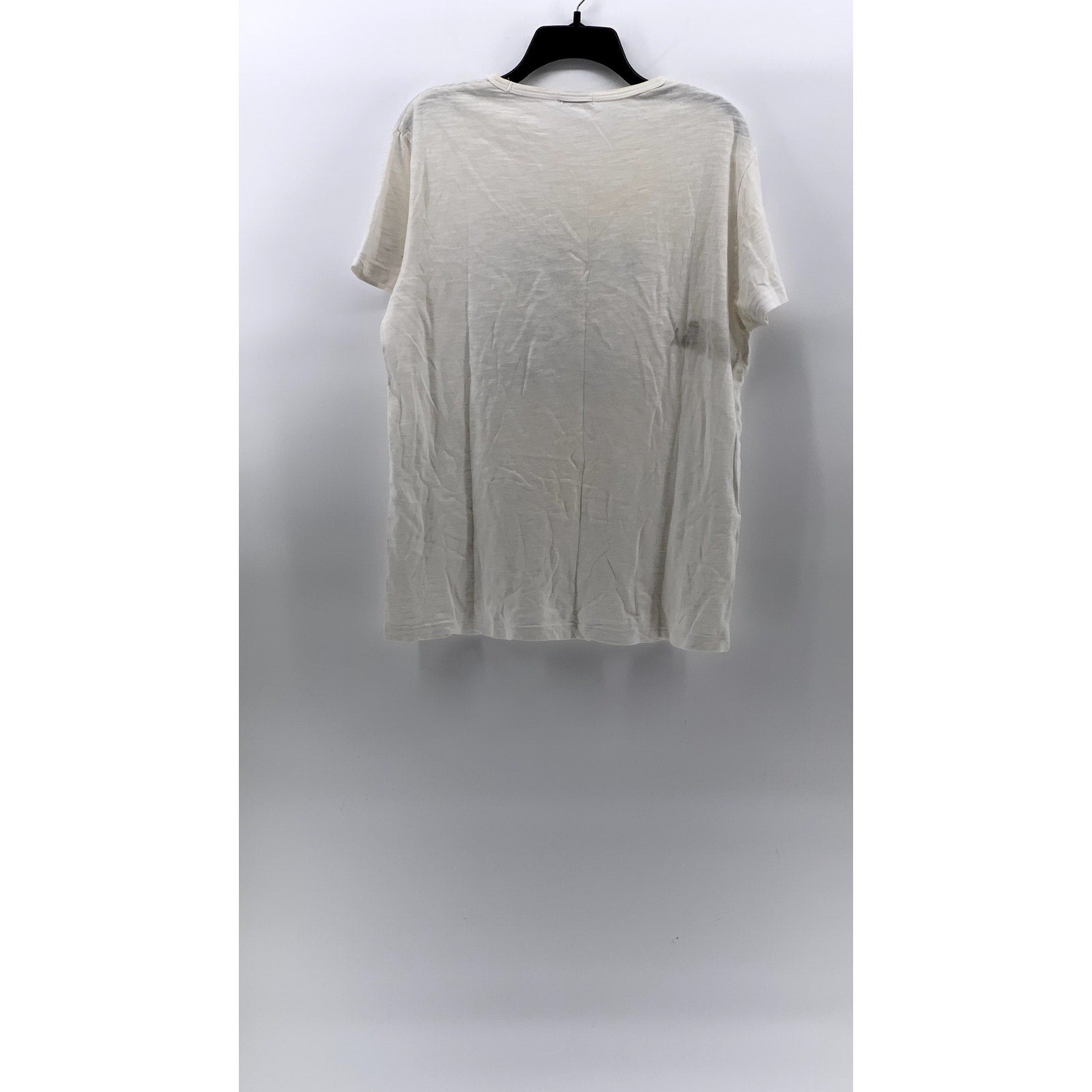 HIRO CLARK Men's White-Black Graphic Crewneck Short Sleeve Casual T-Shirt SZ M