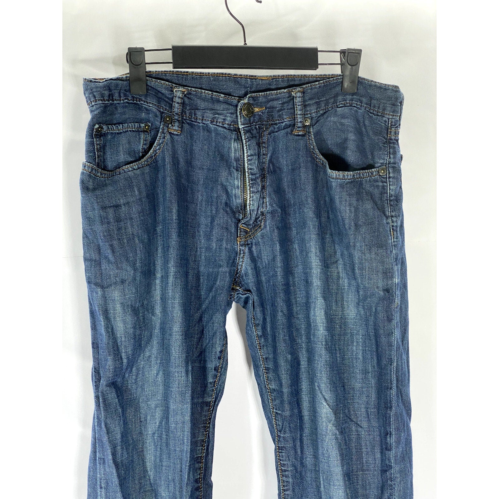 GAP Men's Dark Blue Denim Straight-Leg Five-Pocket Jean SZ 32X30