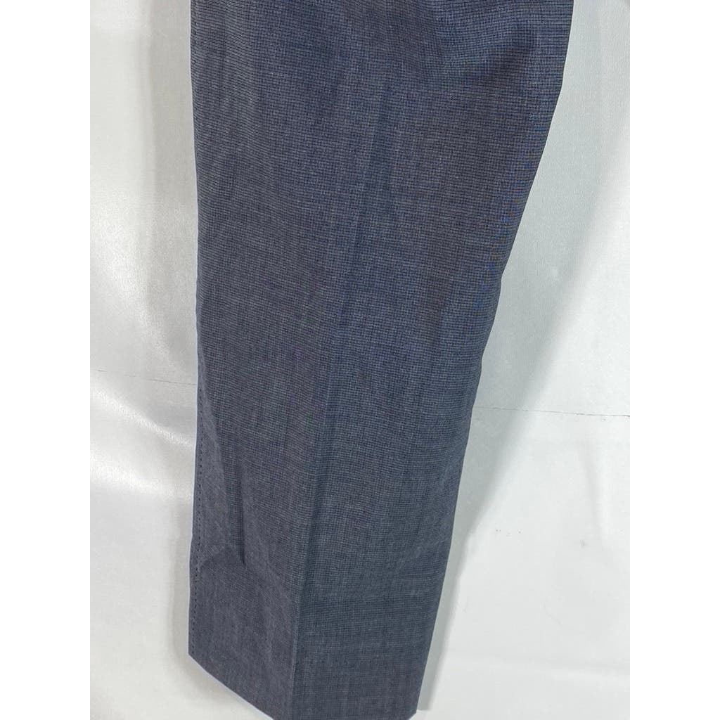 PAUL SMITH Men's Blue Wool Flat Front Dress Pants SZ 32X30