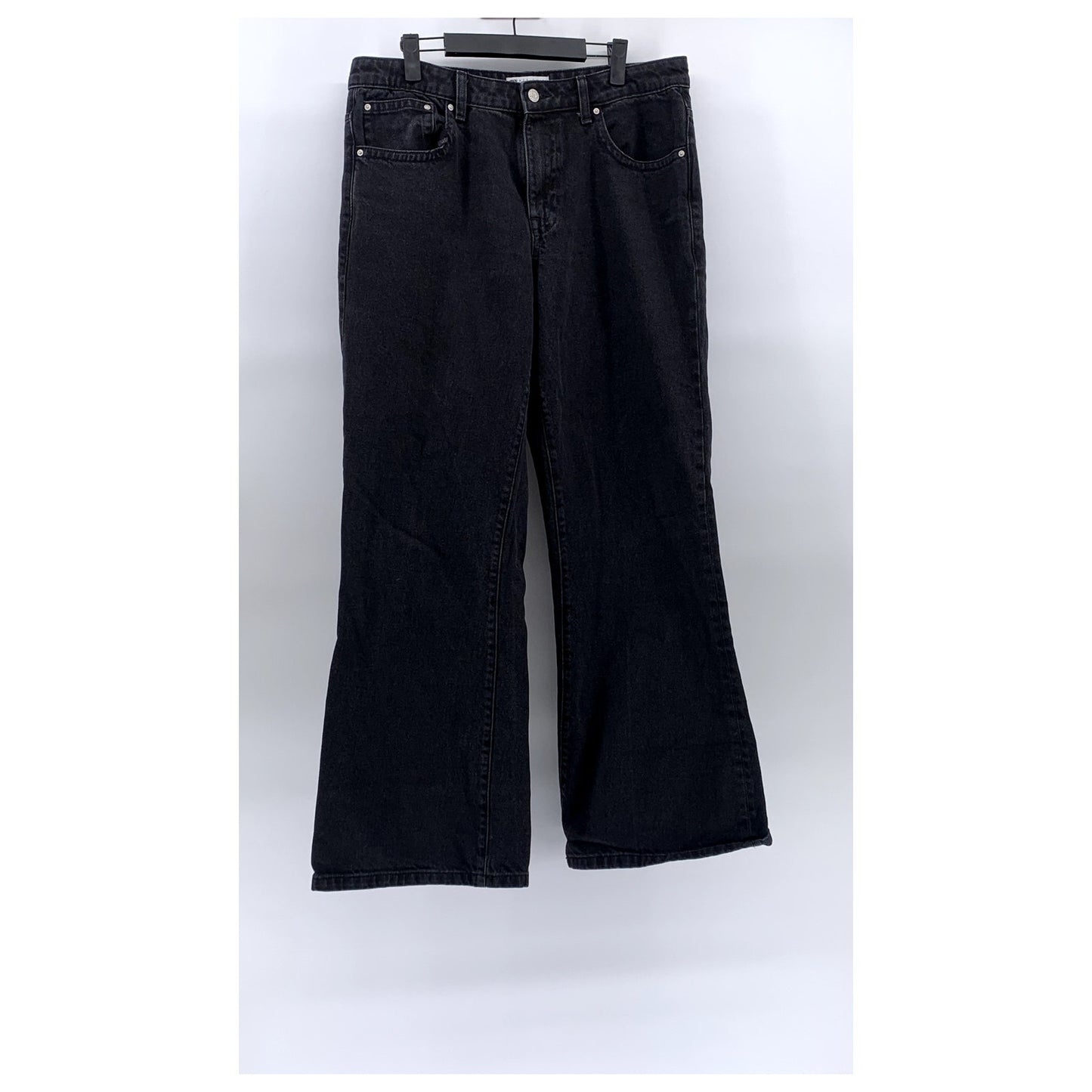 ASOS DESIGN Women's Black Denim Five-Pocket Bootcut Jean SZ 34