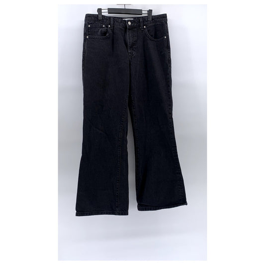 ASOS DESIGN Women's Black Denim Five-Pocket Bootcut Jean SZ 34