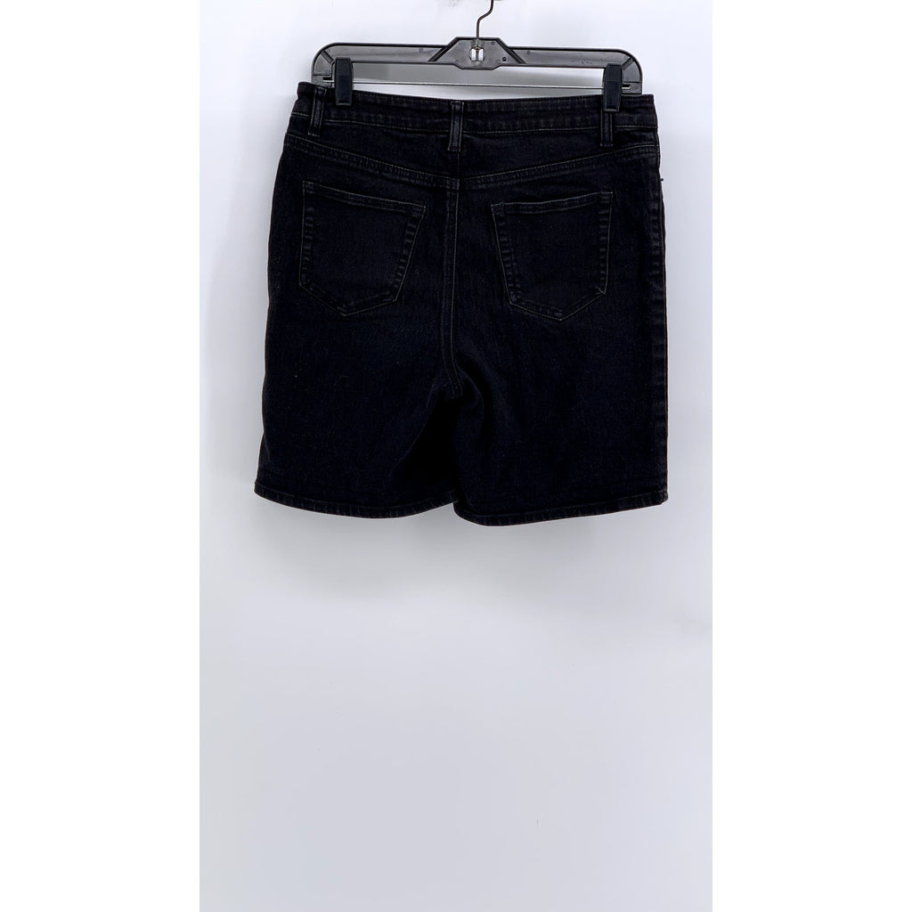 FAITH JEANS Women's Black Denim Bermuda Shorts SZ 8
