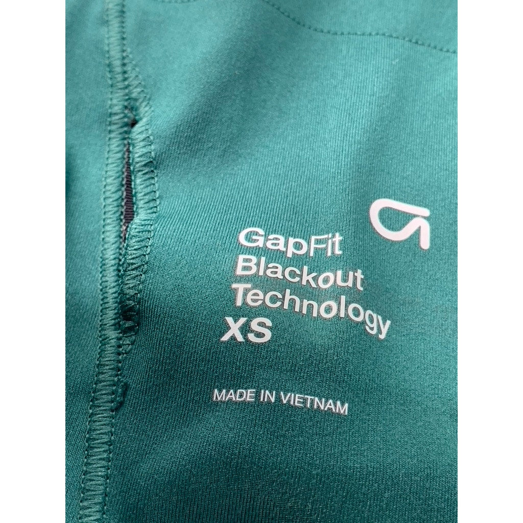 GAPFIT Women’s Dark Green Blackout Technology Racerback Sports Bra SZ XS