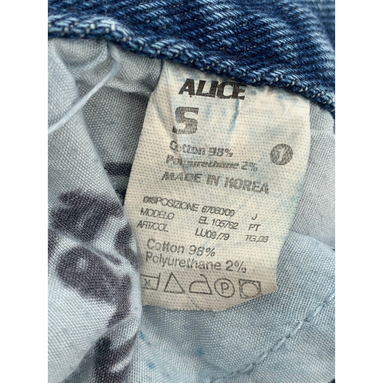 ALICE Women's Medium Blue Distressed Skinny Leg Regular-Fit Jeans SZ S(1)