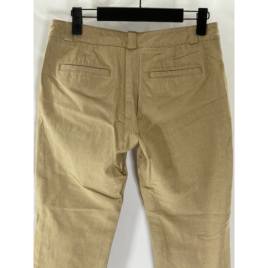 BANANA REPUBLIC Women's Tan Sloan Slim-Leg Regular-Fit Ankle Pant SZ 4