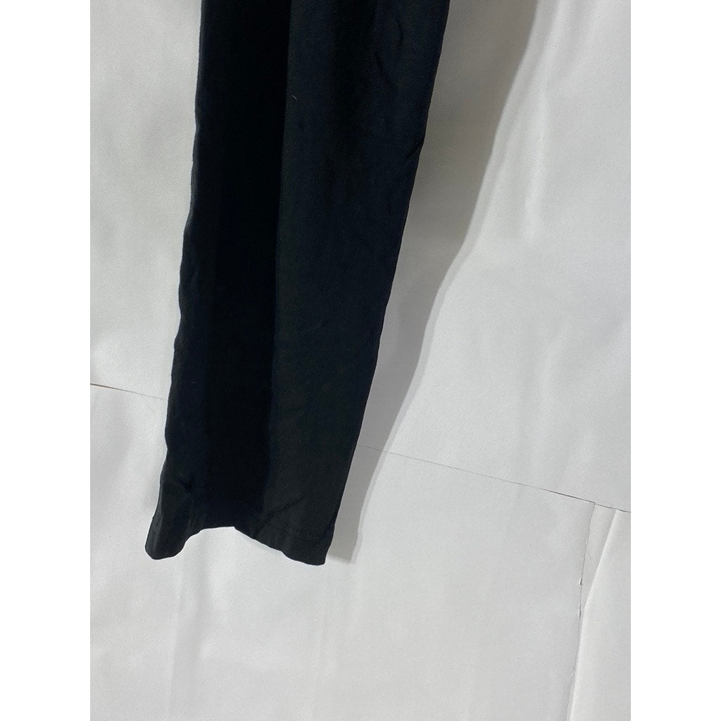 ME UNDIES Women’s Solid Black Elastic Waist Pull-On Layer Leggings SZ M
