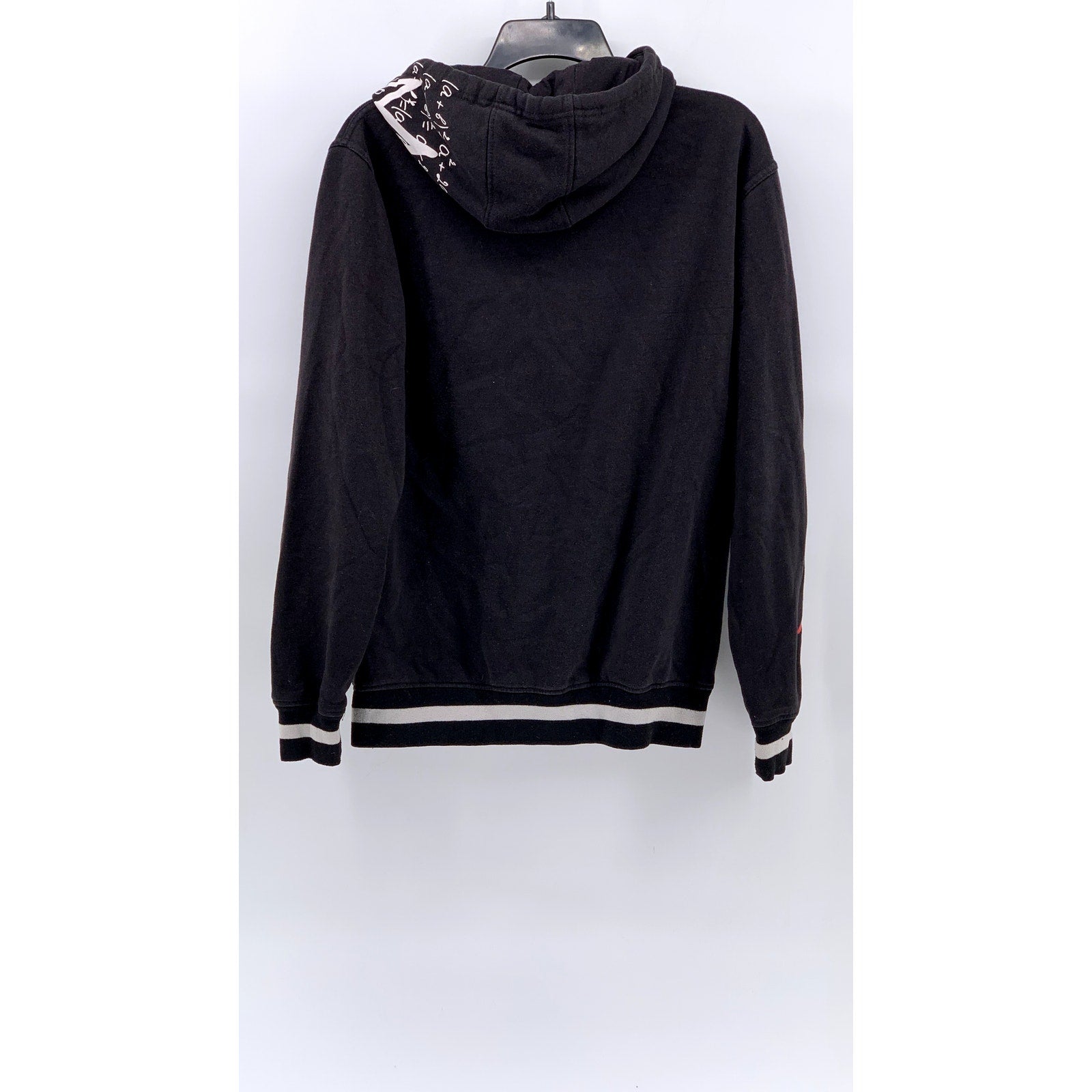 BLEECKER & MERCER Men's Black-Yellow Geo Hoodie SZ M