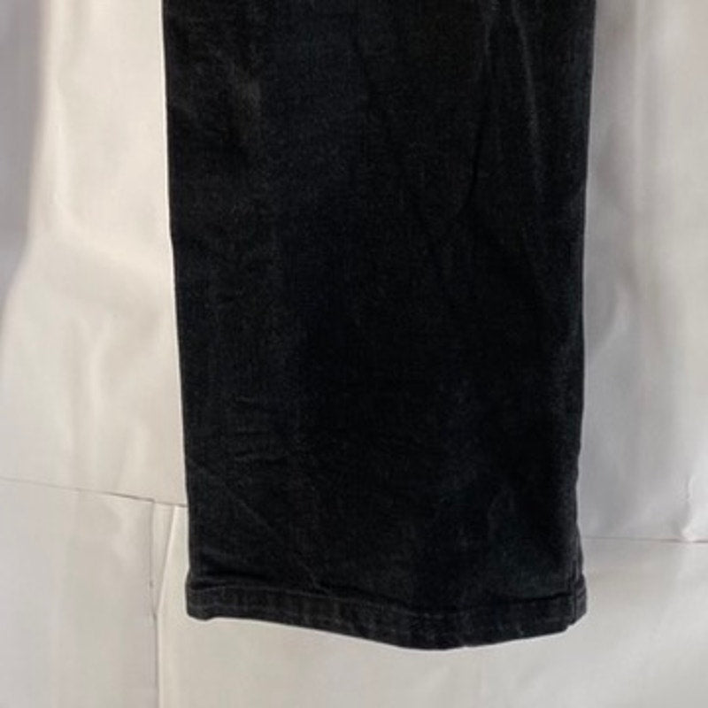 LEE Men's Black Solid Stretch Sarja Relaxed Straight-Leg Denim Jean SZ 33X33