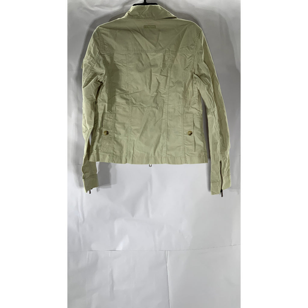 MARLBORO CLASSICS Men's Tan Four-Pocket Zip-Up Jacket SZ M