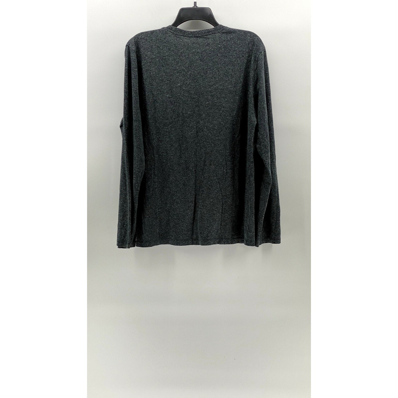 GAP Men's Marled Gray Crewneck Long Sleeve Casual T-Shirt SZ L