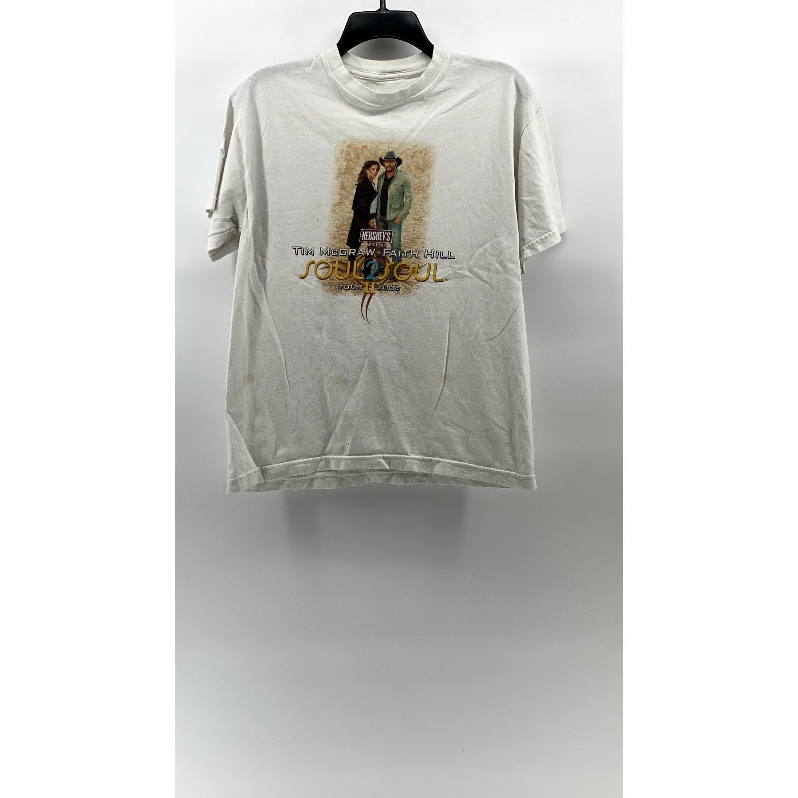 UNBRANDED Women's White Tim McGraw & Faith Hill Soul2Soul Tour T-Shirt SZ M