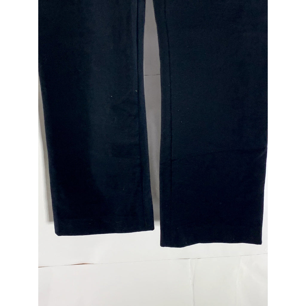 VINCE. Women's Black Solid Side-Zip Cropped Flare Pant SZ M
