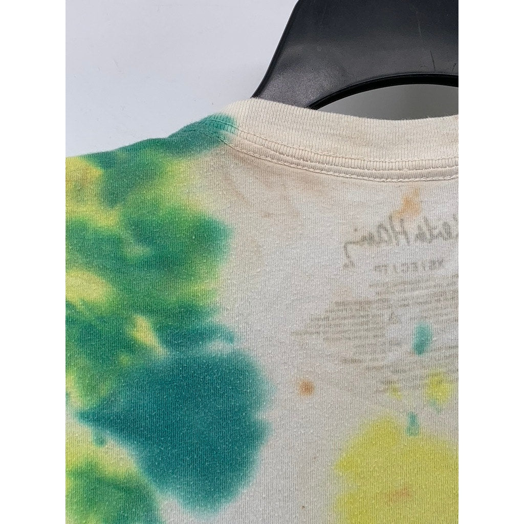 KEITH HARING Men's Foundation White Tie-Dye Skateboard T-Shirt SZ XS