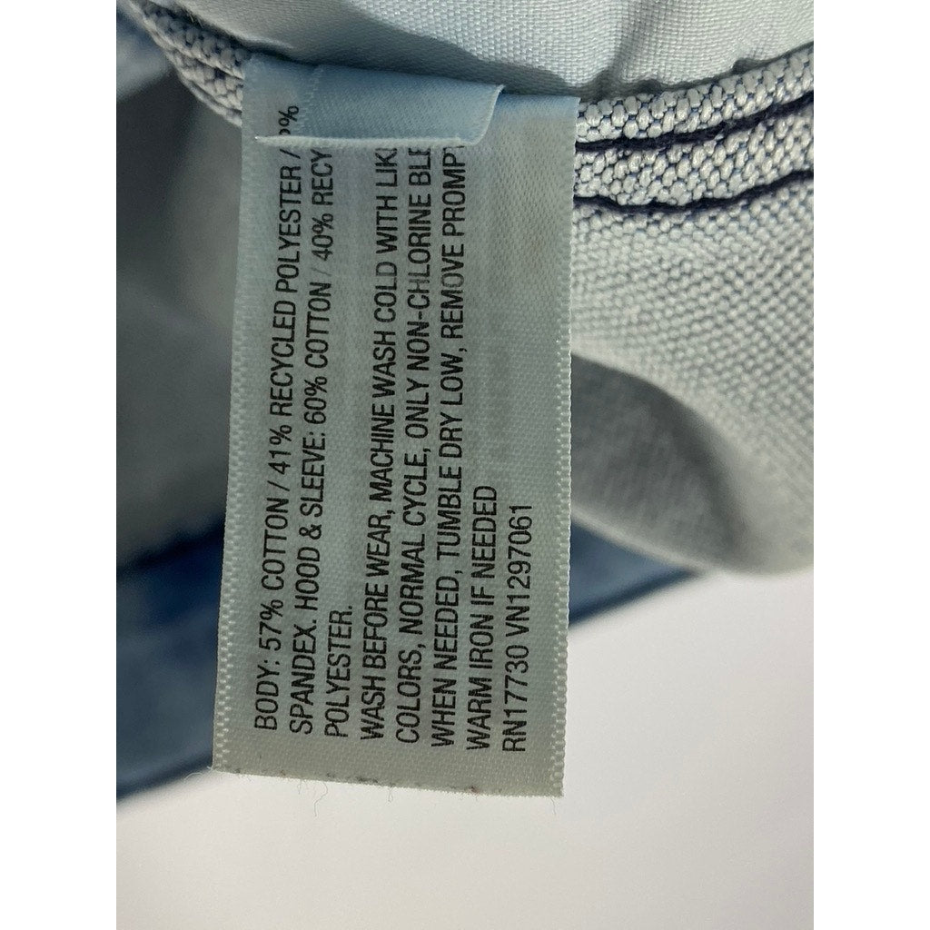 ART CLASS Boy’s Light Wash Blue-Gray Denim Snap-Button Hooded Jacket SZ L 10/12