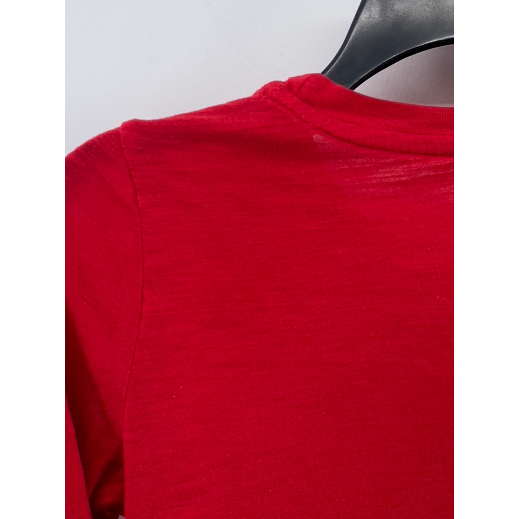 MOSSIMO SUPPLY Women's Red Crewneck Long Sleeve Top SZ S