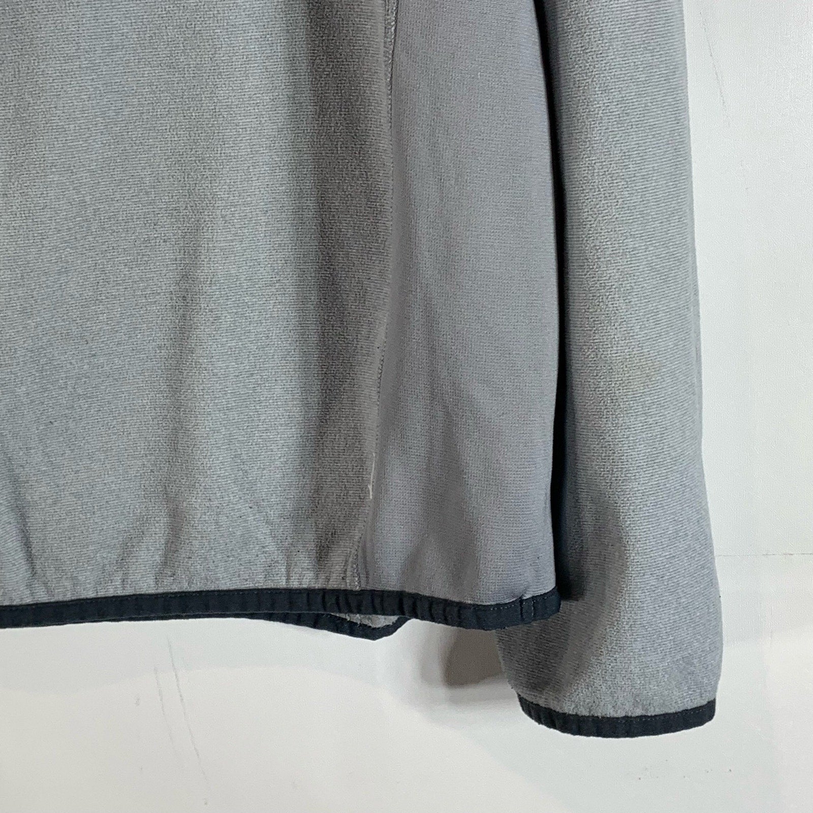 UNDER ARMOUR Men's Gray/Black Steel Goldgear Quarter-Zip Fleece Loose Sweater XL