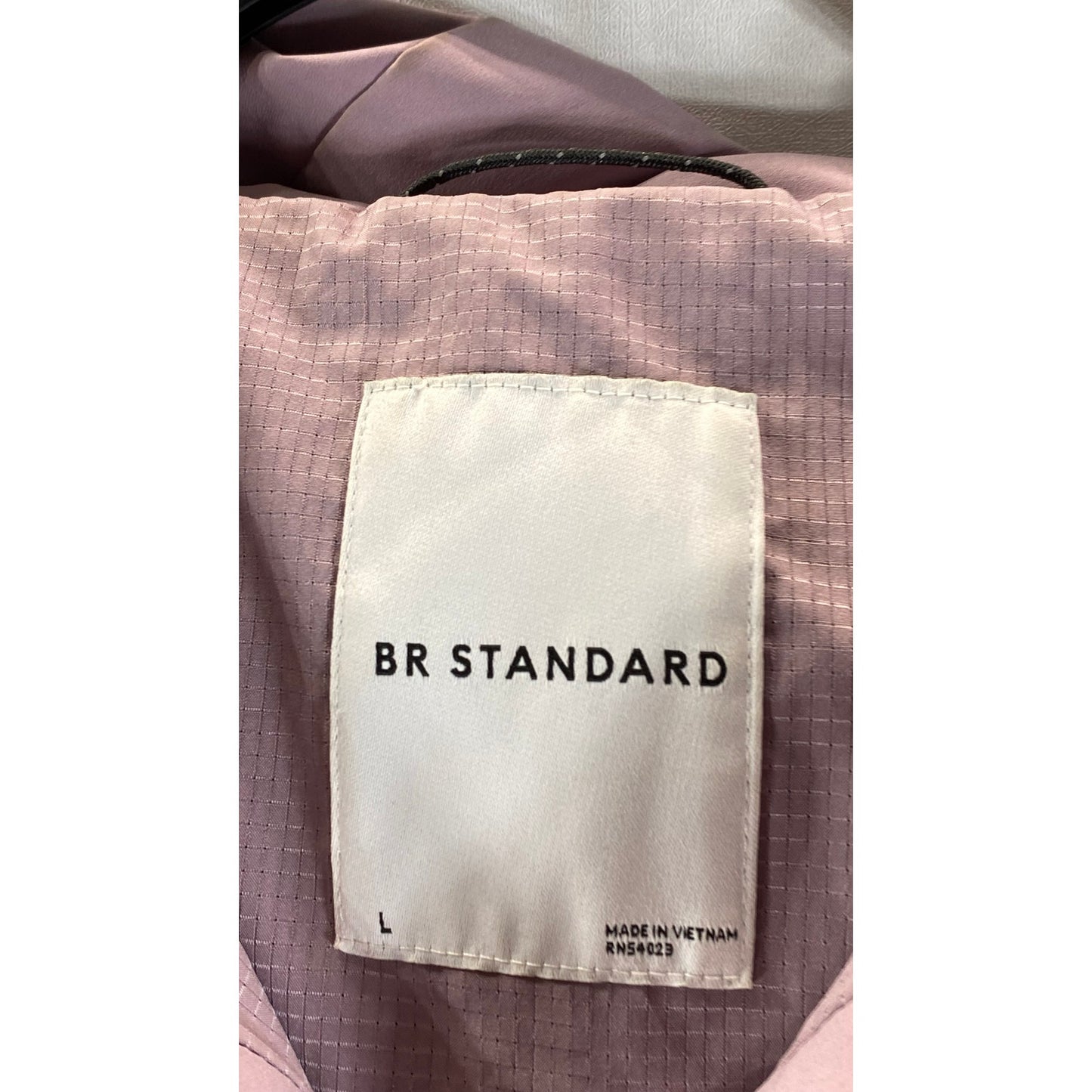 BR STANDARD Women's Mauve Popover Hooded Lightweight Jacket SZ L