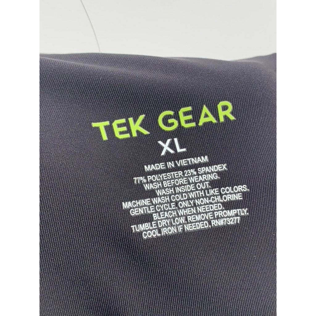 TEK GEAR Women's Black Solid Pull-On Flare Leggings SZ XL