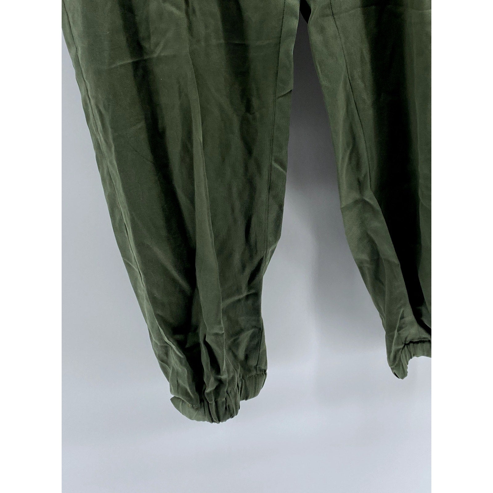 BANANA REPUBLIC Women's Olive Green Pull-on Drawstring Jogger Pants SZ M