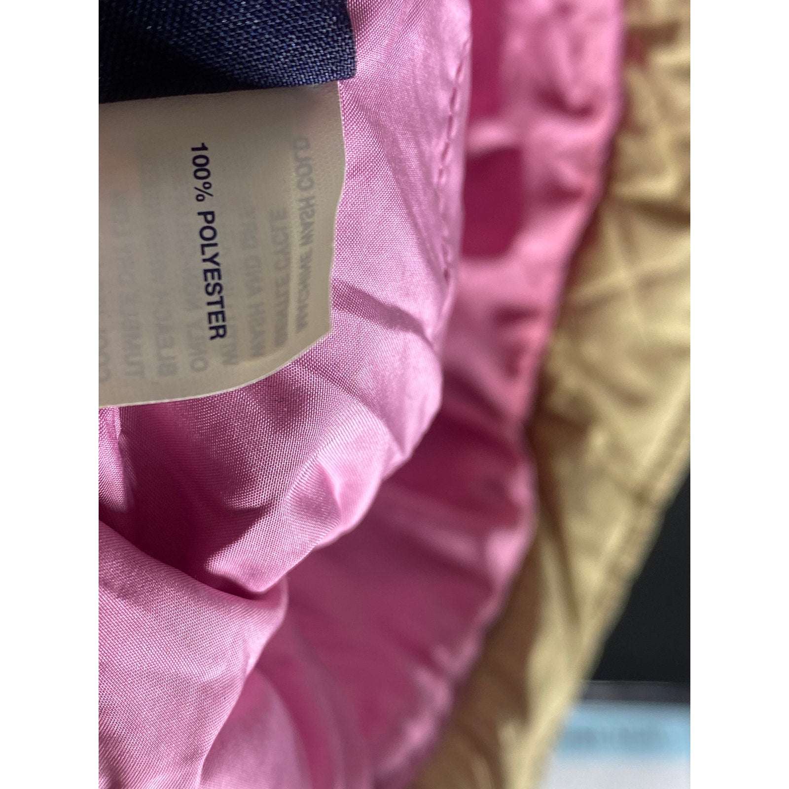 GAP Kids Tan/Pink Quilted Bucket Hat SZ L/XL