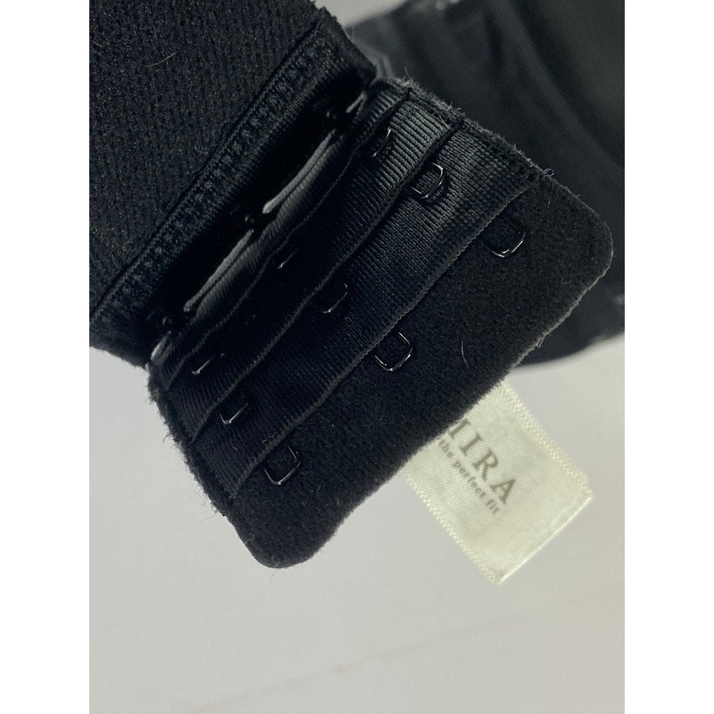 DELMIRA Women's Black Strapless Minimizer Seamless Bandeau Unlined Bra SZ 36C