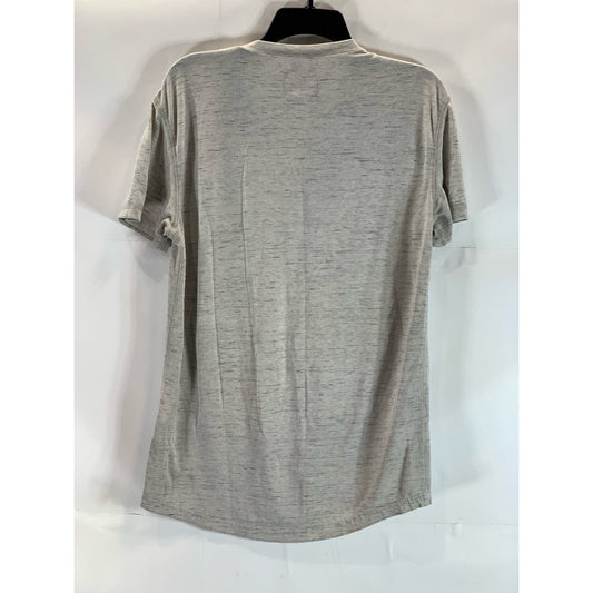 AMERICAN EAGLE Men's Grey Crewneck Logo Graphic Short Sleeve T-Shirt SZ L