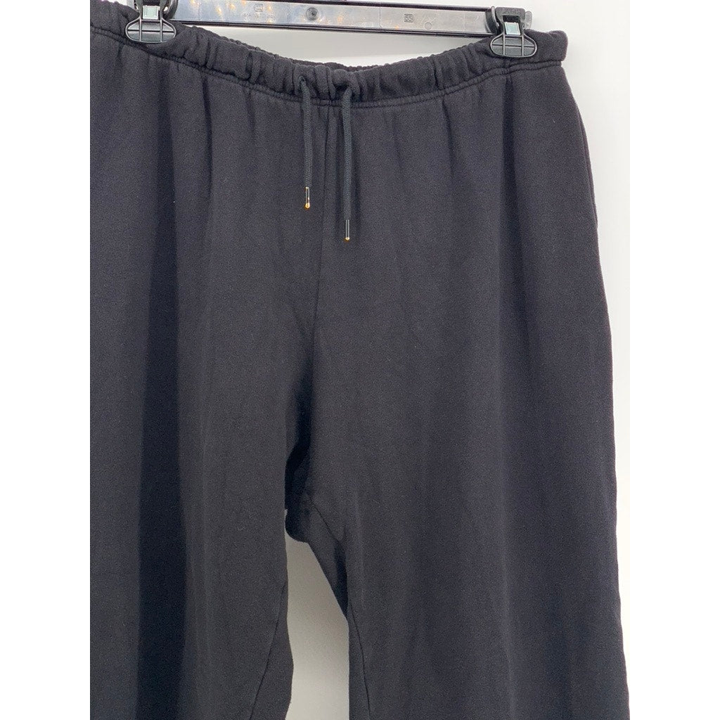 OLD NAVY Women's Black Solid Straight-Leg Sweatpants SZ L