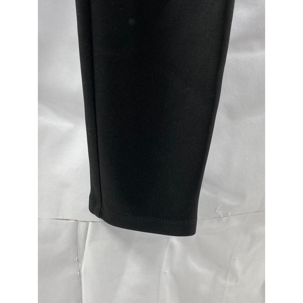 DYNAMITE Women's Black Zipper-Pocket Skinny-Leg Pull-On Pant SZ L